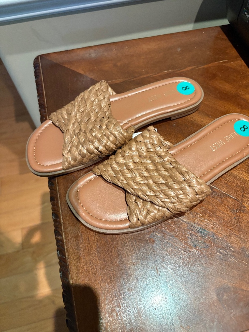 Nine West Raffia sandal NWT